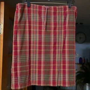 Plaid skirt